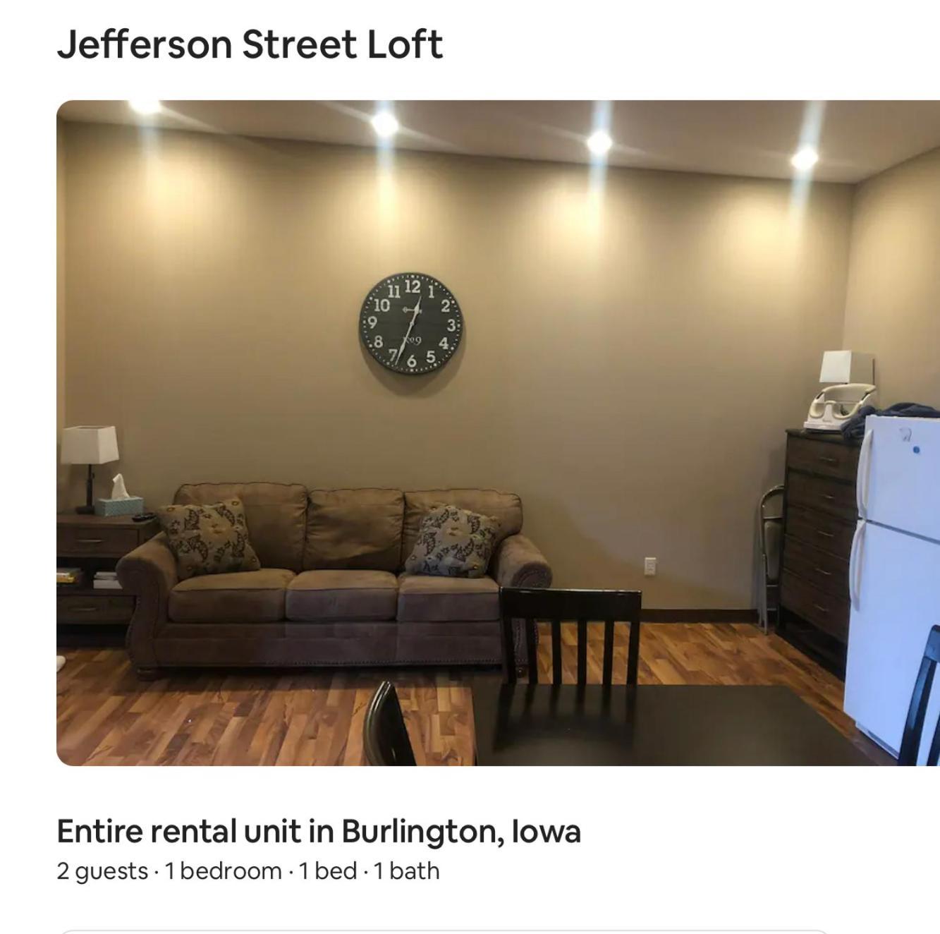 Jefferson Street Loft 20 Day Minimum Stay Burlington Eksteriør bilde